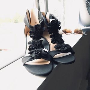 I Love Comfort Women’s Black Floral Wedge